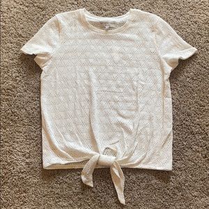 Madewell Texture & Thread White T-shirt